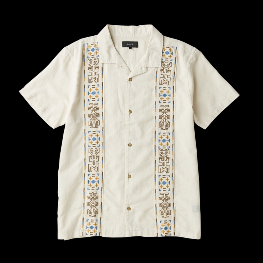 Roark Men's Gonzo Linen Camp Shirt New With Tags Size Large